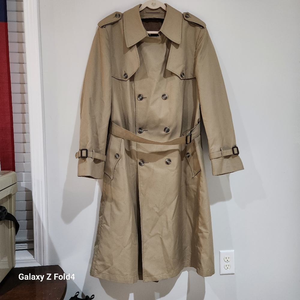 Vintage Christian Dior Monsieur Trench Coat Size 44 L